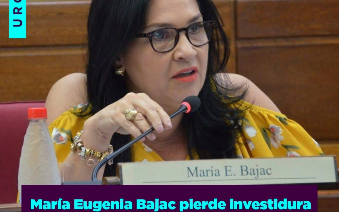 María Eugenia Bajac fue expulsada de la Cámara de Senadores