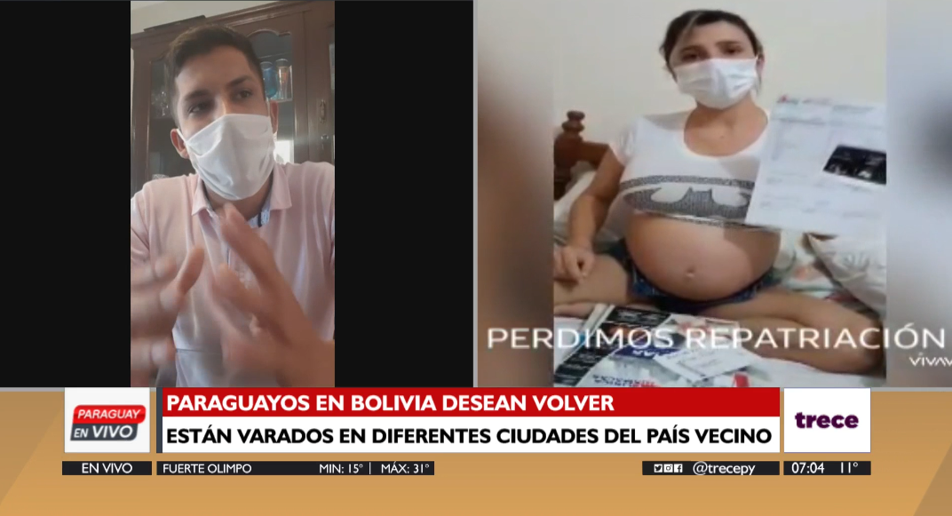 Paraguayos varados en Bolivia piden volver al país