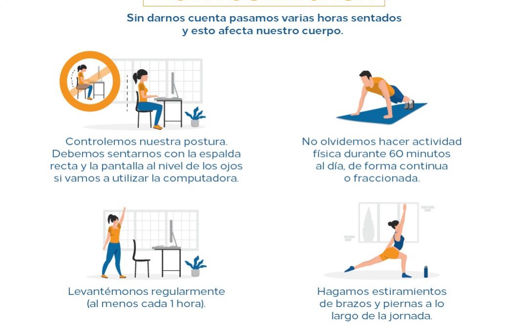Salud insta a mantenerse activos durante la cuarentena
