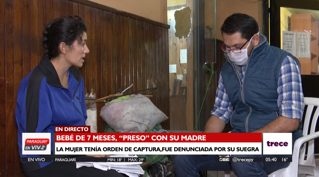 Bebé de 7 meses quedó detenido con su madre