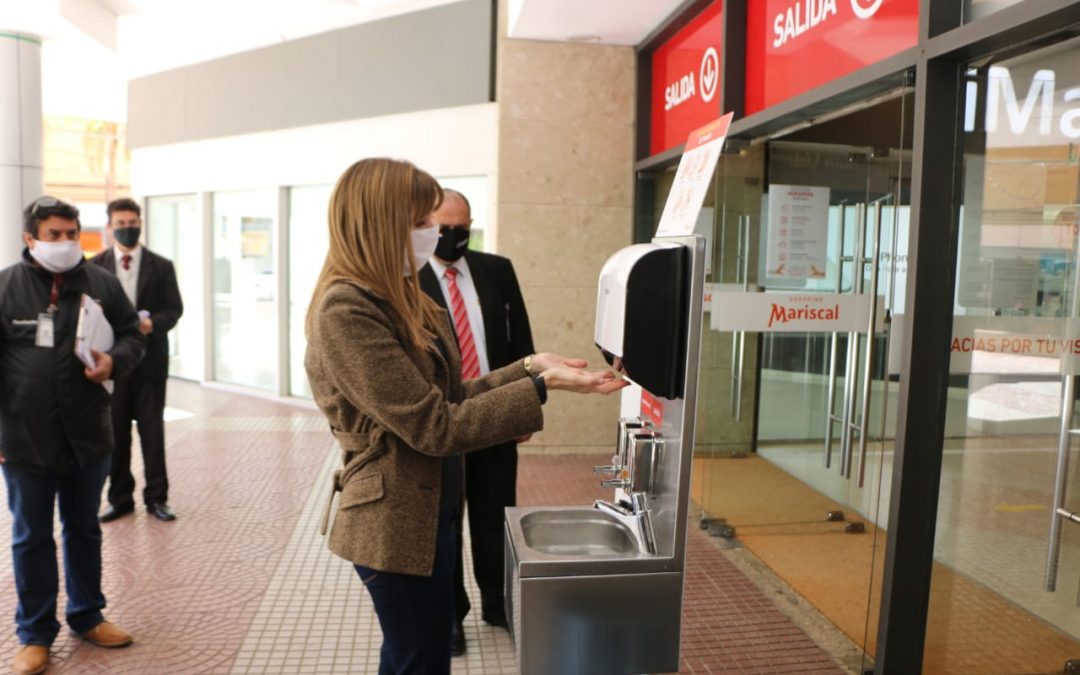 Realizan controles en los shoppings para verificar si cumplen las medidas sanitarias