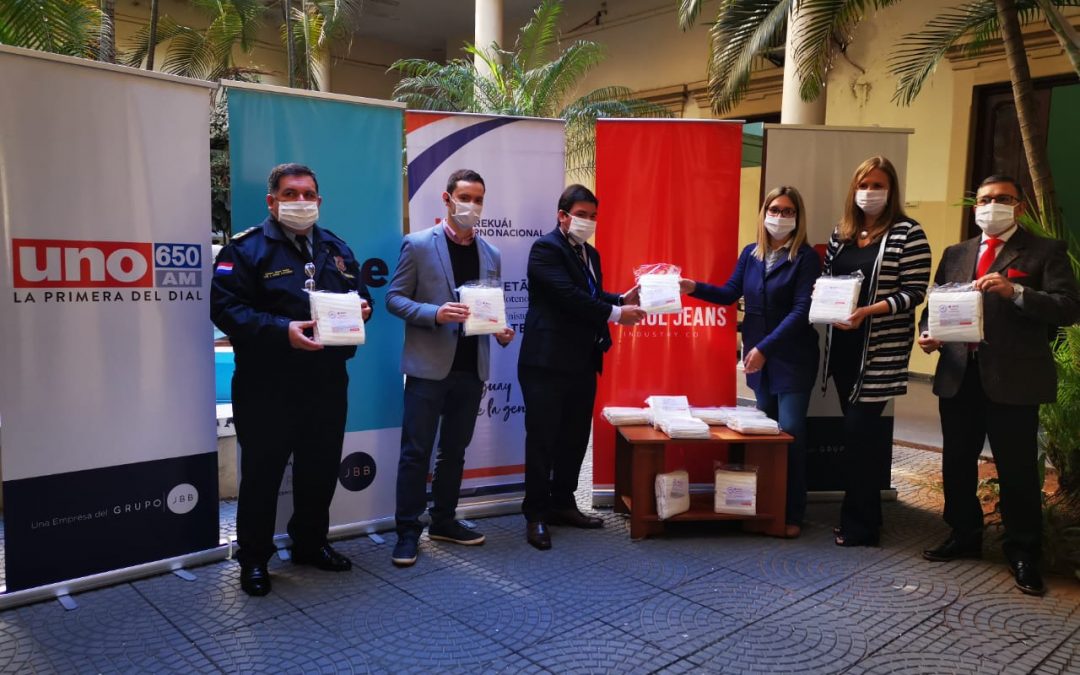 “Paraguay de blanco” iniciativa del grupo JBB y Patrol Jeans dona 10.000 tapabocas