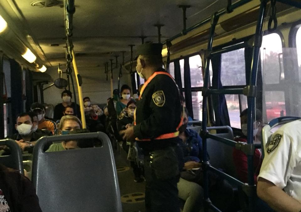 Policía Nacional refuerza controles en unidades de transporte público