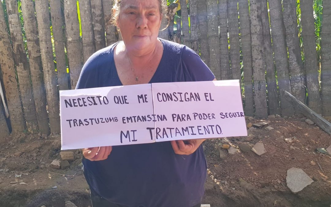 Pacientes oncológicos se manifiestan por falta de medicamentos