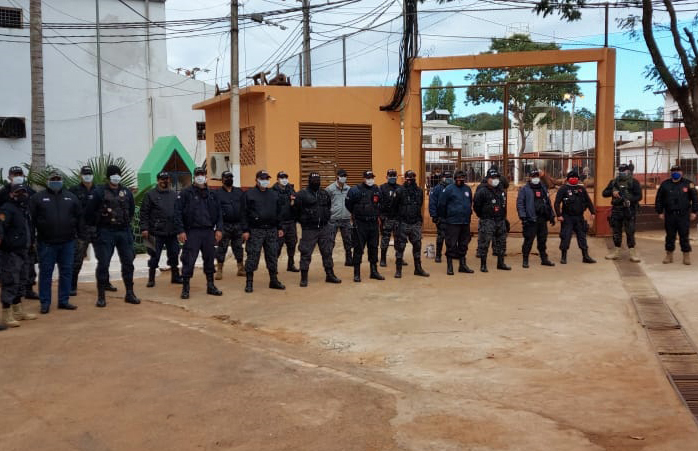 Grupo de Reacción colabora con la seguridad en la penitenciaría de Ciudad del Este