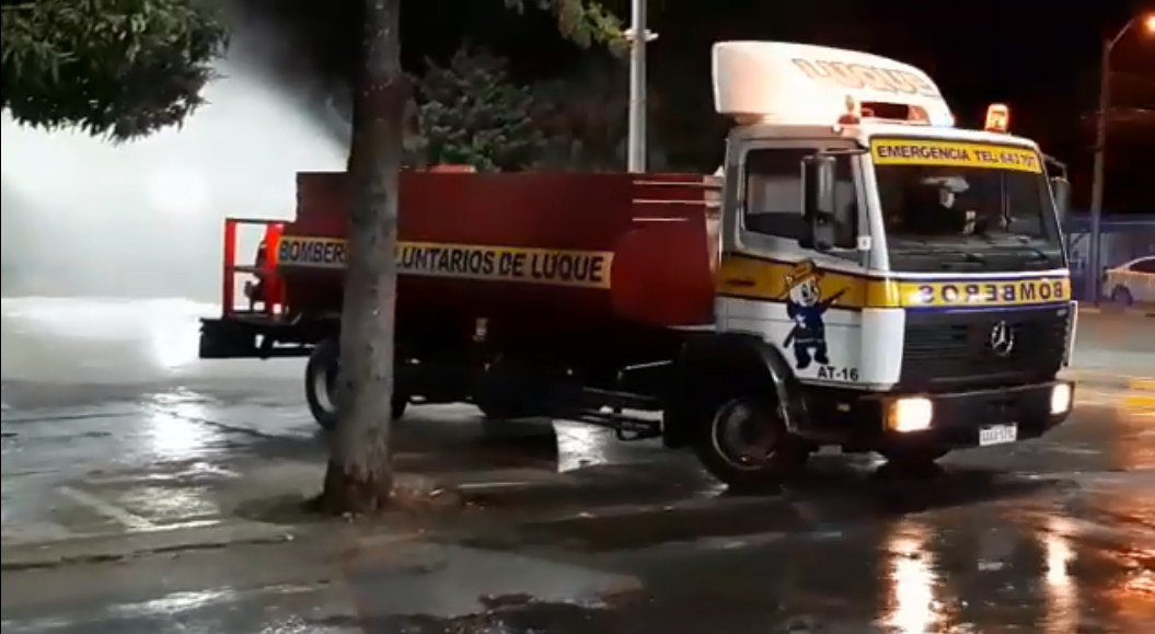 Prosiguen tareas de desinfección en Luque