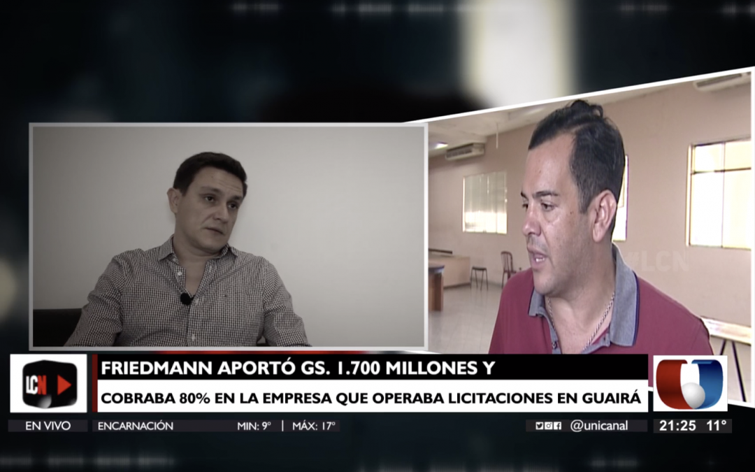 Prestanombre arrepentido destapa esquema de negociados de Rodolfo Friedmann