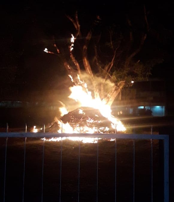 Quema de basuras se salió de control en Ñemby