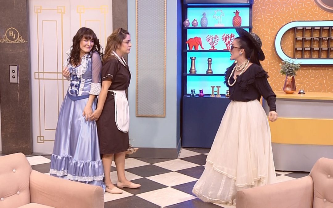 Lari cuenta de que trata “Pasión de Pitogüe”, el capítulo de hoy de Hotel jaja