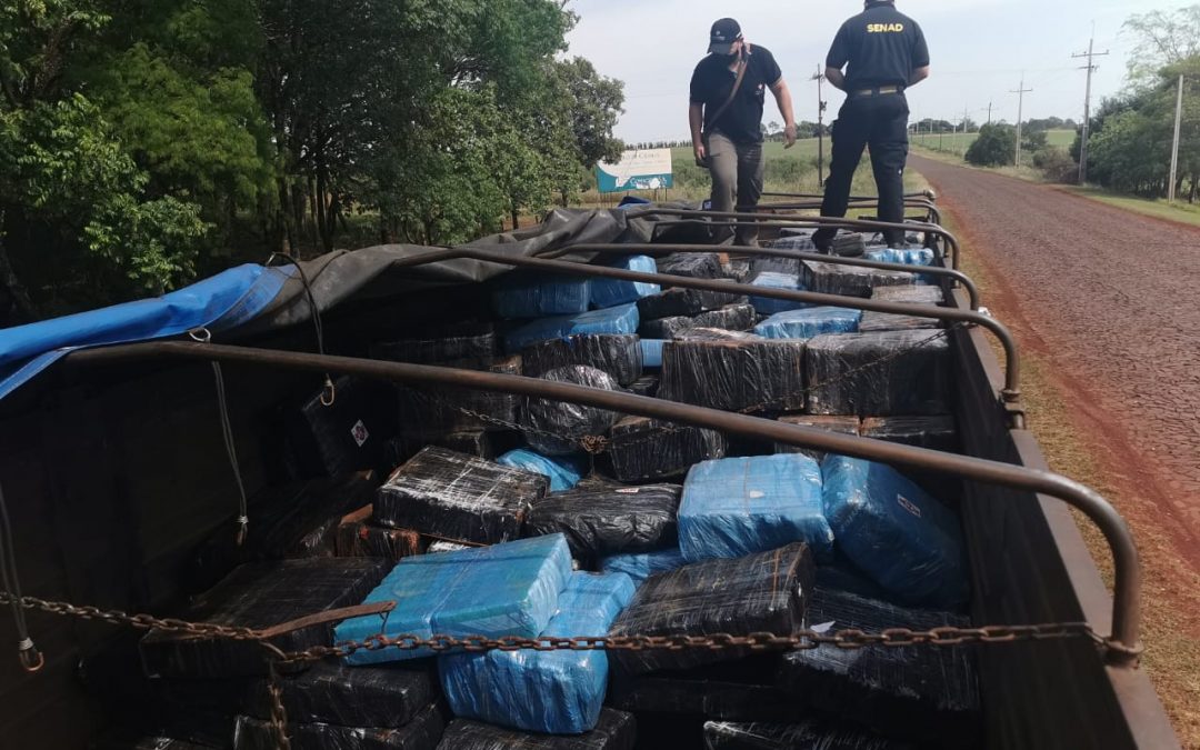 En Pirapó, incautan importante carga de marihuana