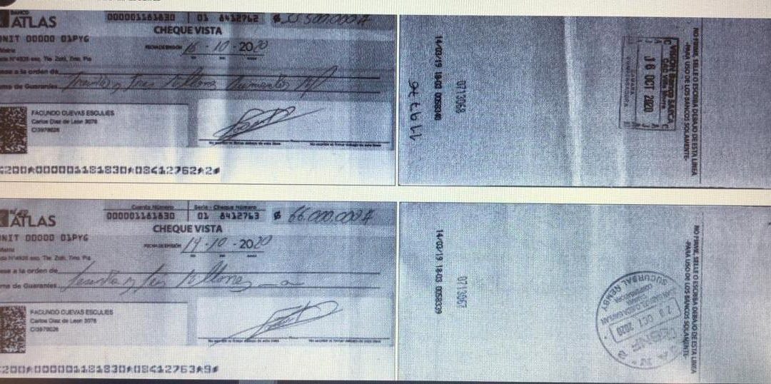 Malvivientes estafan a comercios con cheques robados