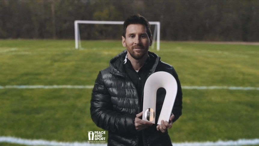 Lionel Messi, campeón de la paz 2020