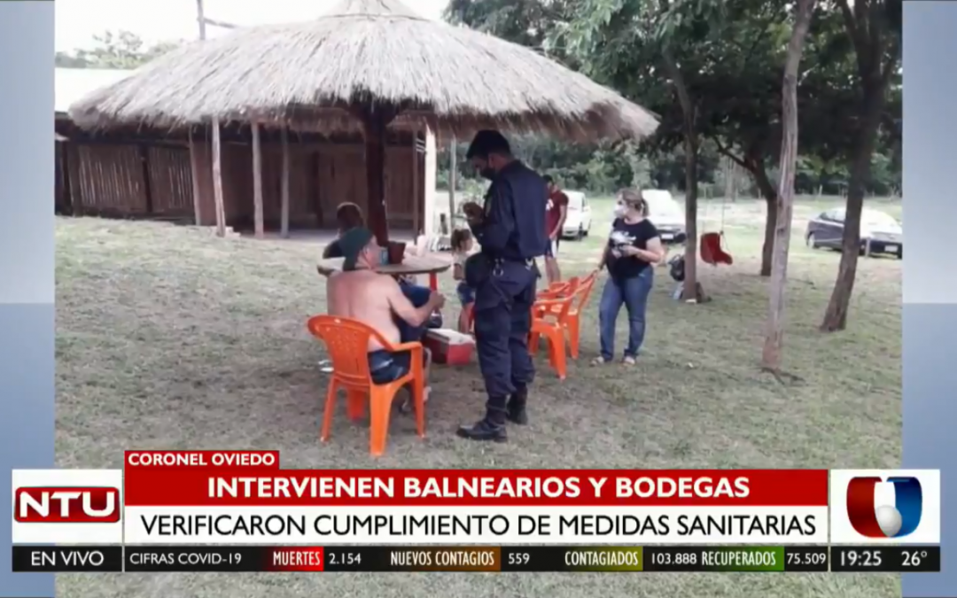 Verifican cumplimiento de medidas sanitarias en balnearios de Coronel Oviedo