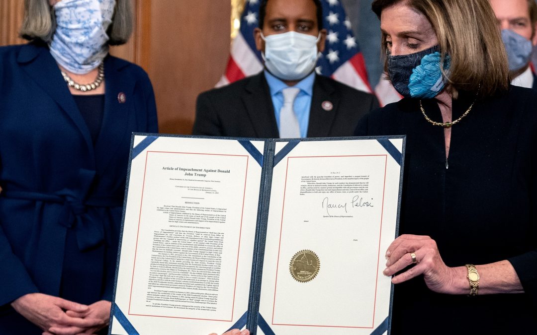 Acusan a Trump por lo ocurrido en el Capitolio y resuelven juicio político en su contra