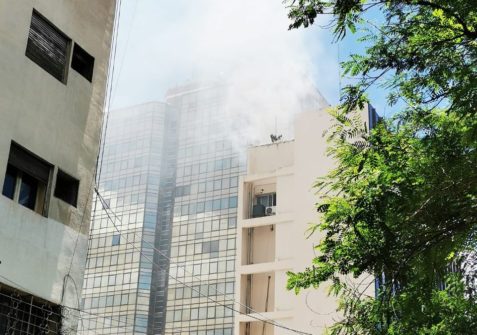 Controlan incendio en sede de la Vicepresidencia