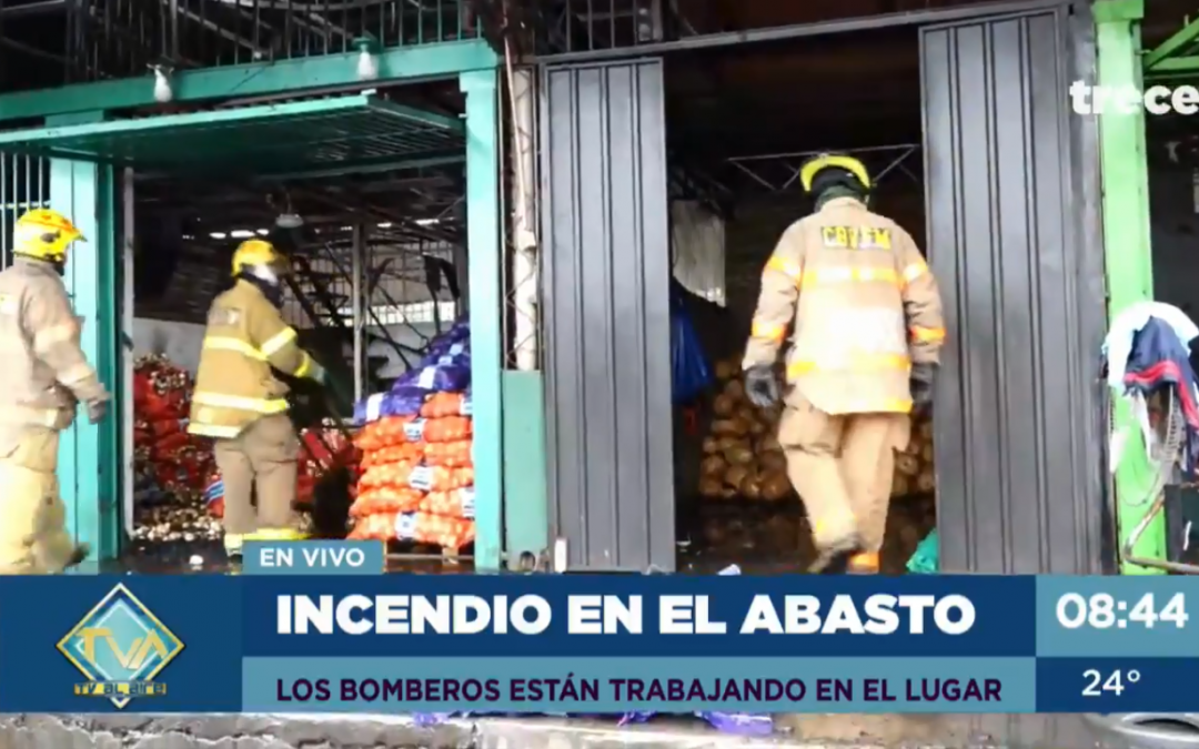 Incendio controlado en el Mercado de Abasto