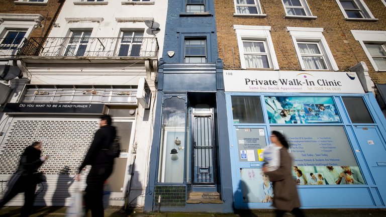 Casa de 1,7 metros fue vendida en Londres