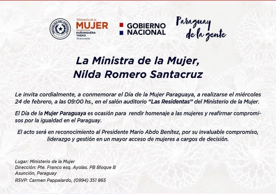 ¡Parece chiste! Homenajearán a Abdo en el Día de la Mujer Paraguaya