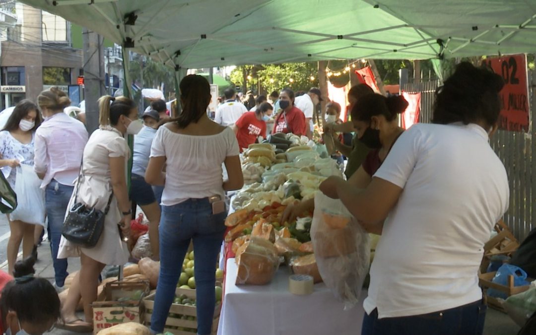 Día de la Mujer Paraguaya: campesinas hicieron entrega de sus producciones
