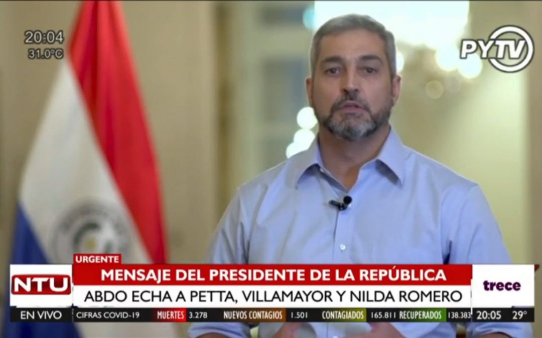 Cambios en Gabinete: Abdo echa a Petta, Villamayor y Nilda Romero