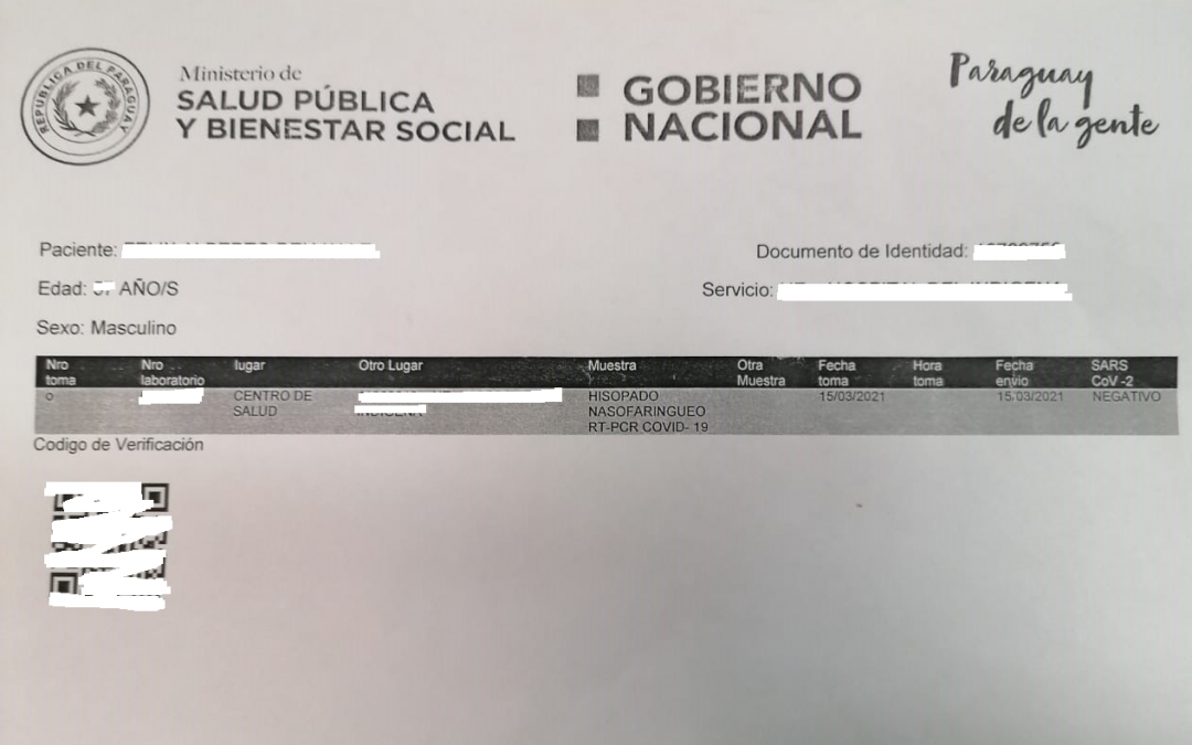 Test negativo falso: pasajero reconoció que adquirió la prueba de un cyber