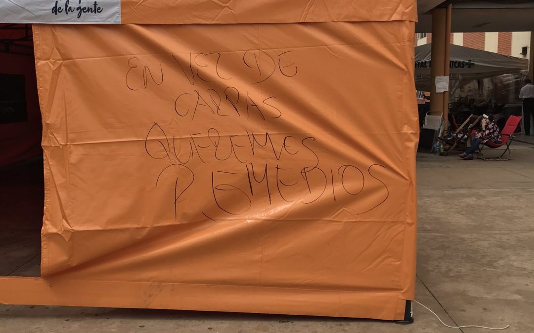 Hospital de Clínicas: carpa donada por la Primera Dama generó indignación