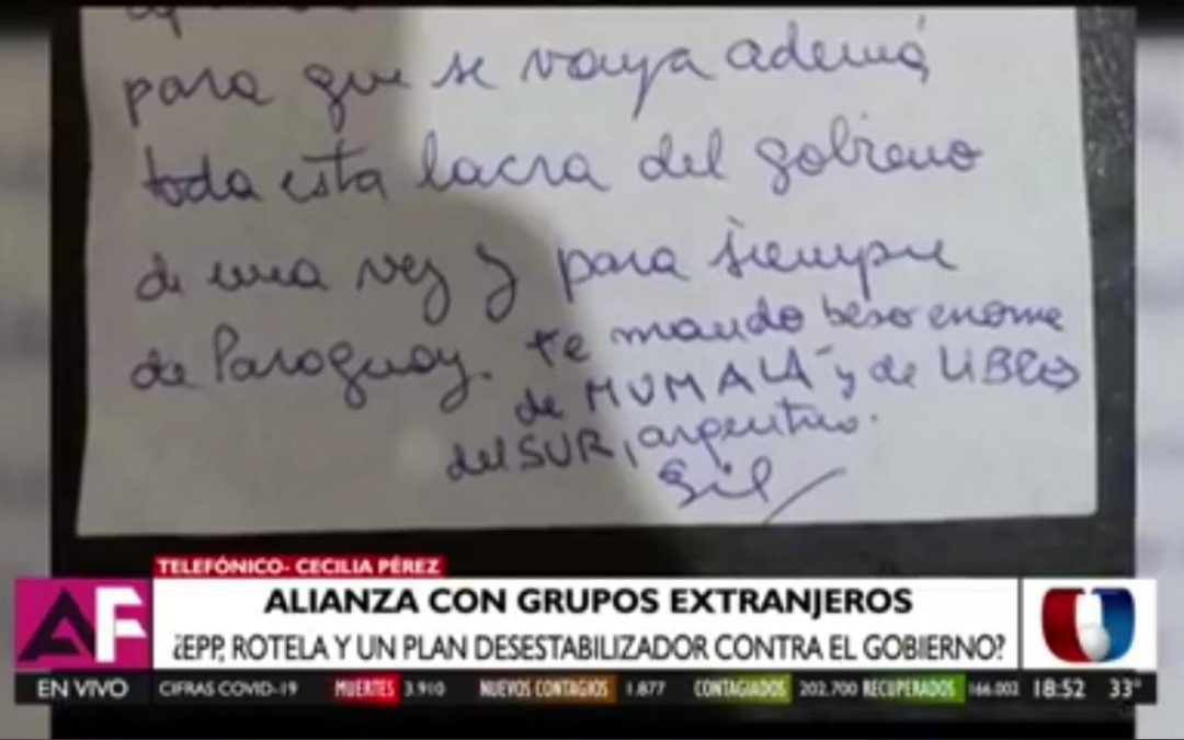 Avanzan investigaciones sobre plan desestabilizador, dice ministra de Justicia