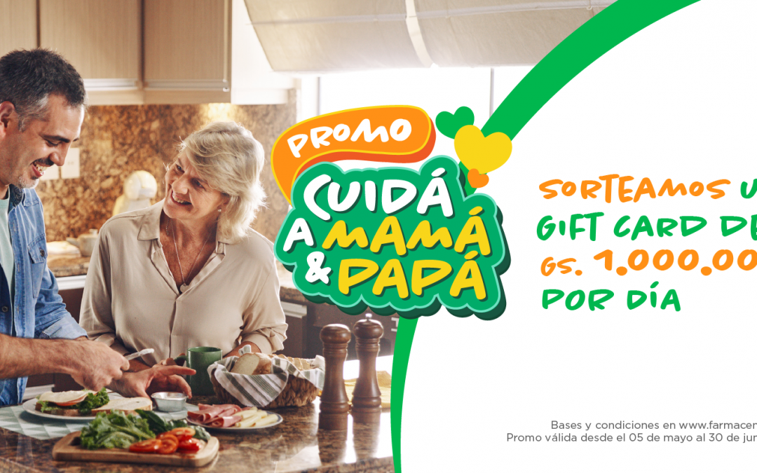 Promo “Cuidá a Mamá y Papá”: Farmacenter ya tiene a los ganadores de mayo