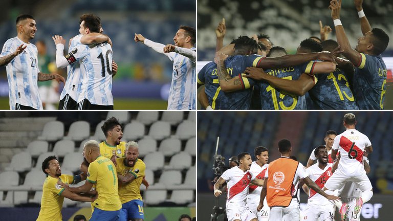 Así se jugarán las semifinales de la Copa América