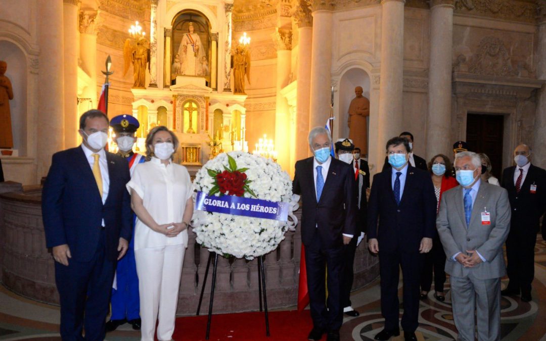 Abdo recibe a Piñera en Palacio de Gobierno