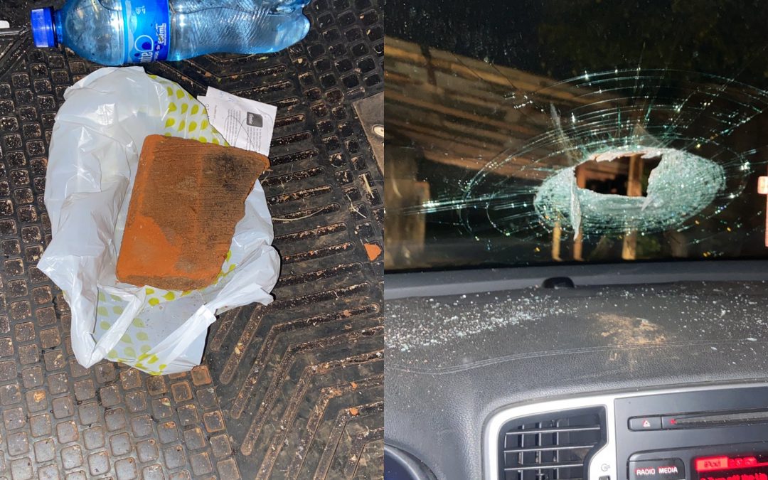 Intento de robo en CDE: joven recibió un ladrillazo mientras conducía