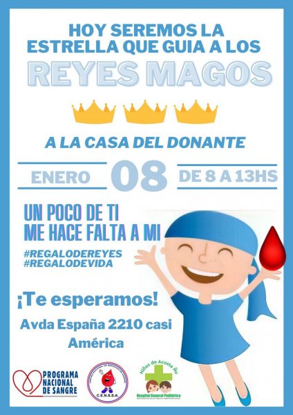 ¡Doná sangre y obsequiá el mejor regalo de reyes!