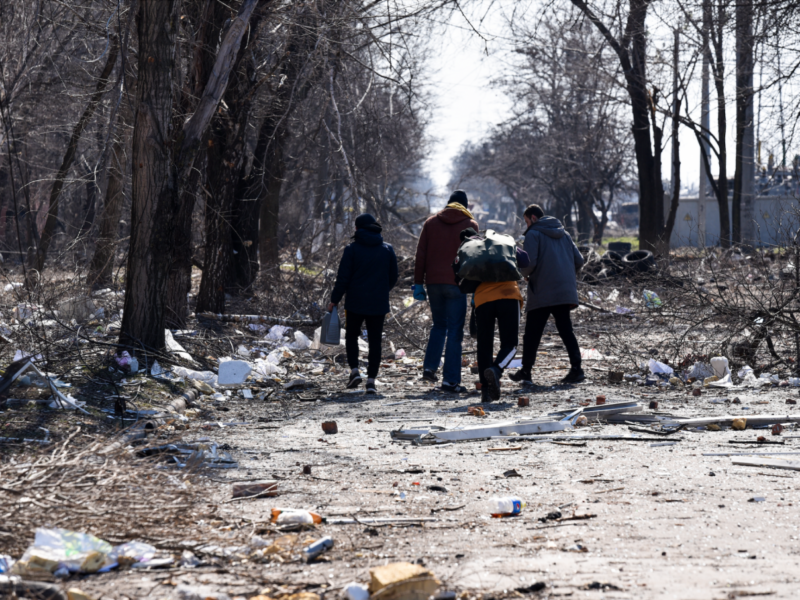 Ucrania denunció que Rusia bombardeó una escuela que servía de refugio