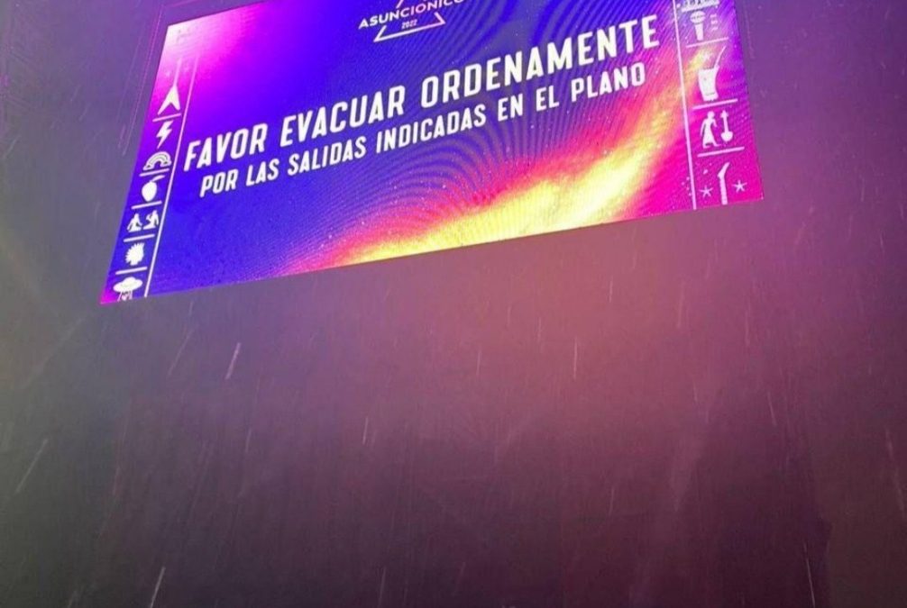 Festival Asunciónico quedó suspendido en el día uno