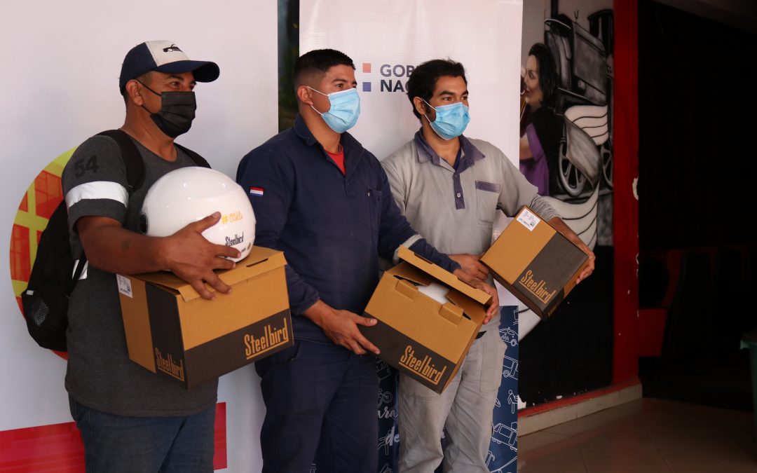 Mediante campaña “Usá la cabeza”, regalarán 100 cascos a motociclistas de Luque