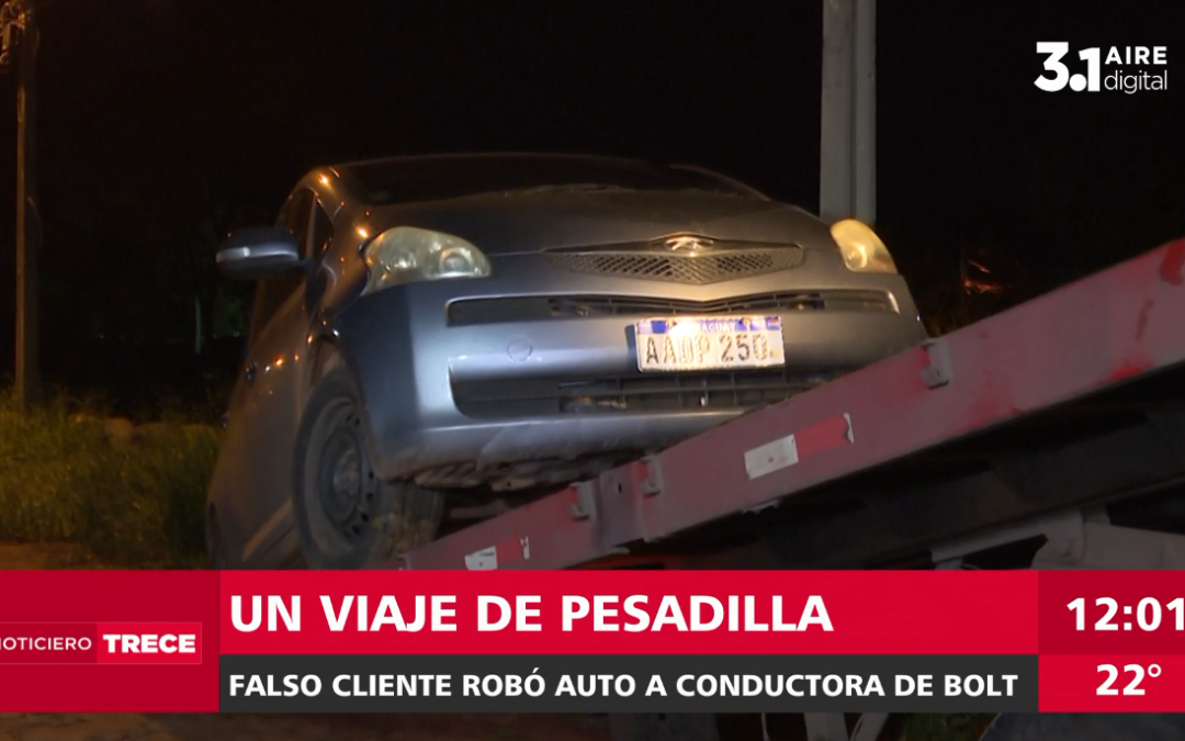 Asaltan y estrangulan con un cable a conductora de Bolt