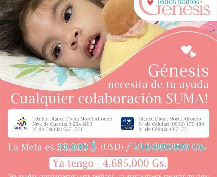 Llamado de solidaridad: niña con microcefalia necesita G. 210 millones