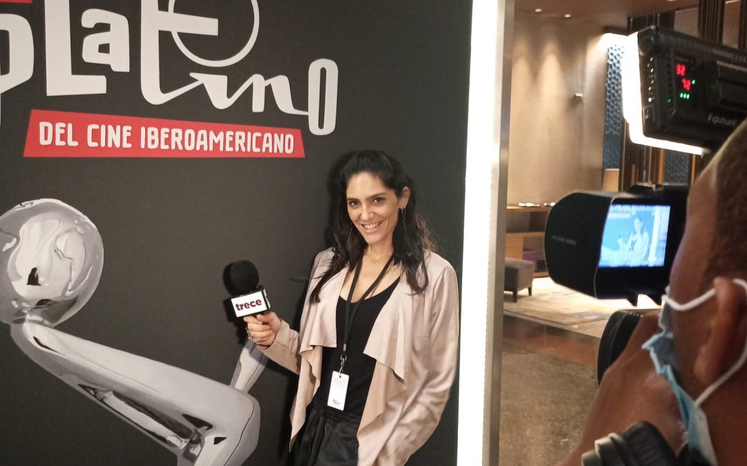 ¡Lu Sapena ya se encuentra en Madrid para la gala de Los Premios Platino!