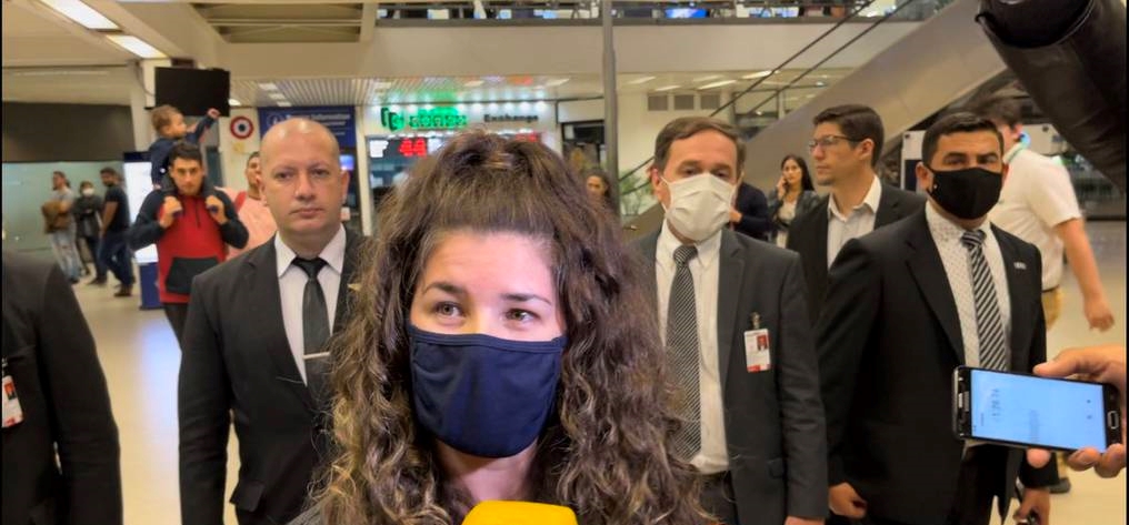 Cynthia Tarragó llegó este viernes al país, tras cumplir con su condena en Estados Unidos