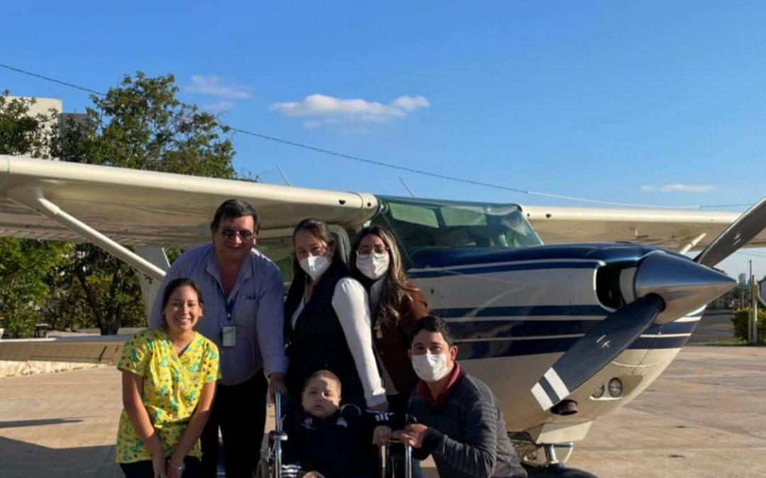 Enzo, el paciente con leucemia que cumplió su sueño de volar