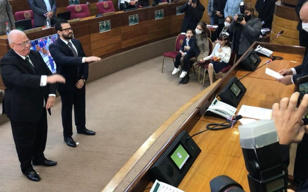 César Rossel y Jorge Bogarín juraron como nuevos ministros del TSJE en el Senado