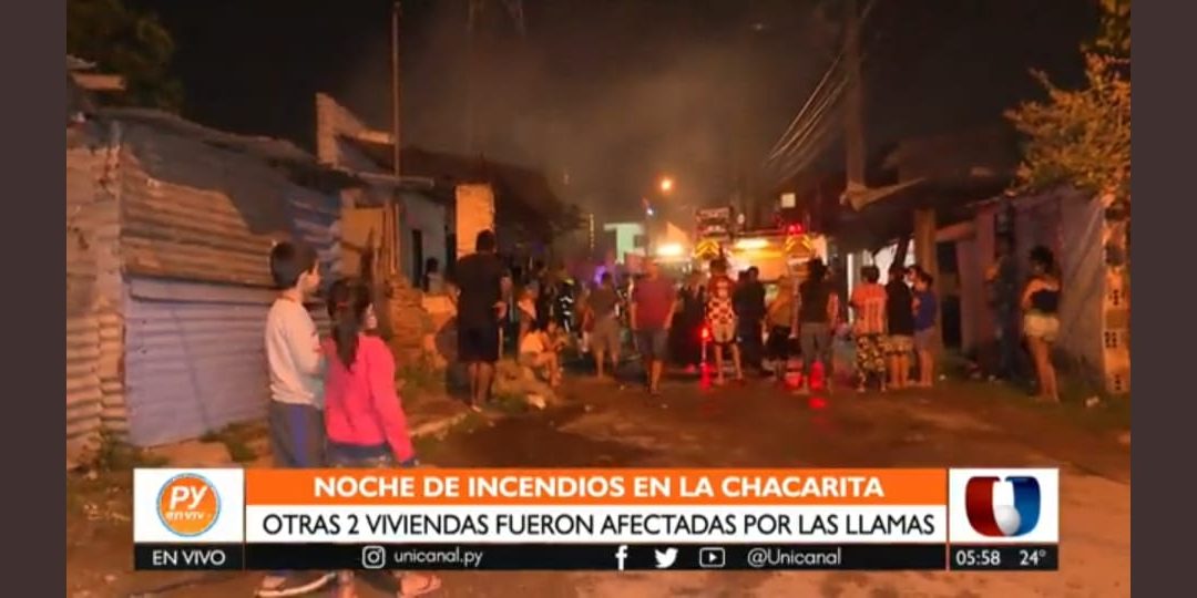 Noche de incendios en el barrio Ricardo Brugada destruyó viviendas