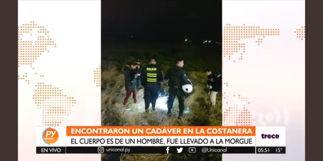 Hallan cuerpo de un hombre en canal de la Costanera de Asunción