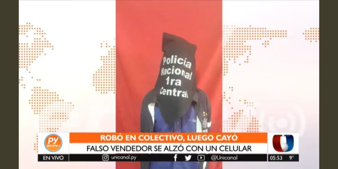 Robo y persecución en San Lorenzo: Detienen a un hombre que habría hurtado un celular en el colectivo