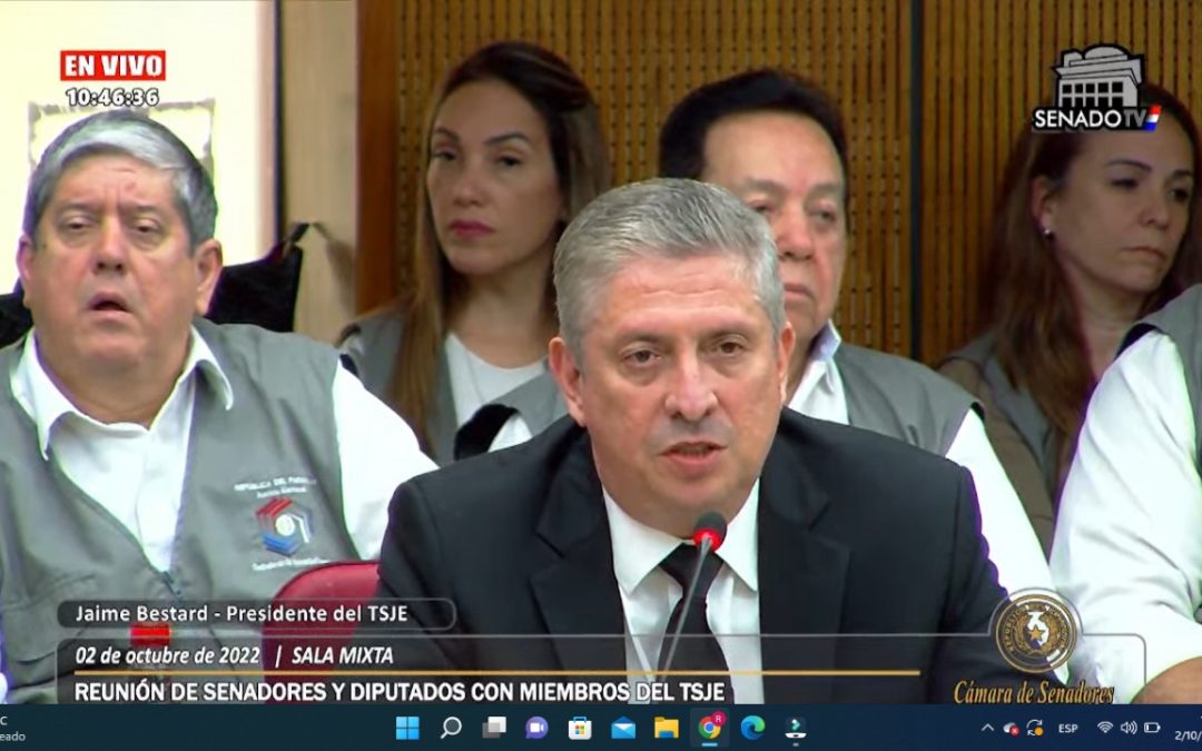 TSJE adelantó que solicitará formalmente al Congreso extender horario de votación hasta las 19:00