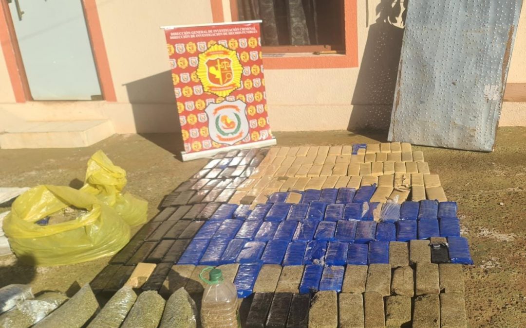 Presidente Franco: incautan 140 kilos de marihuana prensada y picada