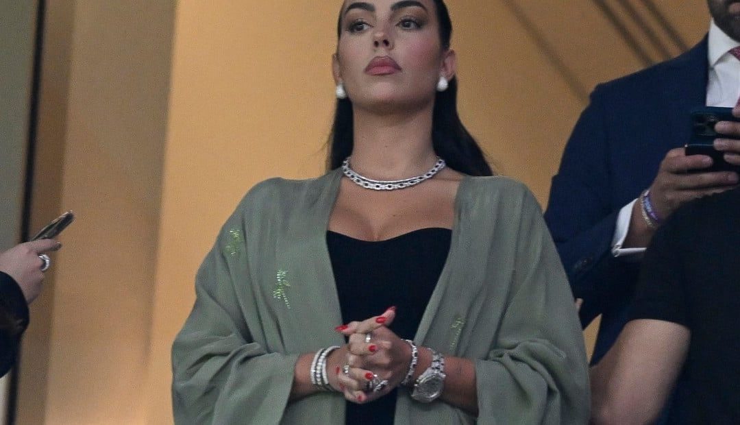 Georgina Rodríguez reacciona en redes ante la suplencia de Cristiano Ronaldo