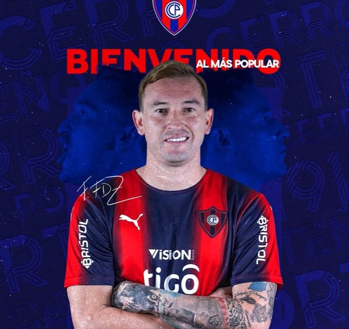 Cerro Porteño oficializa a Fernando Fernández como refuerzo para el 2023