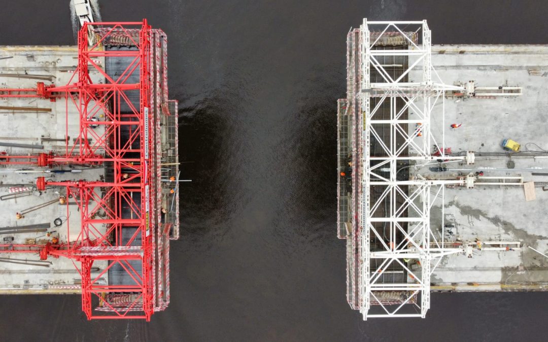 Puente Héroes del Chaco a menos de 20 metros de la unión física