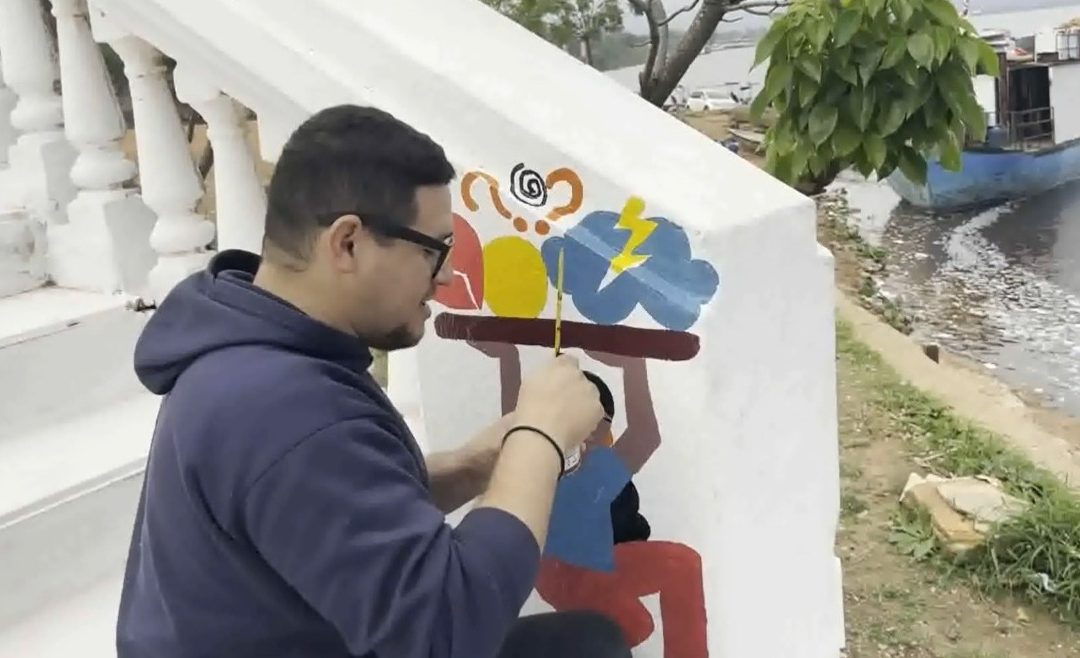 Concepción: pintan lugares emblemáticos para fomentar la salud mental